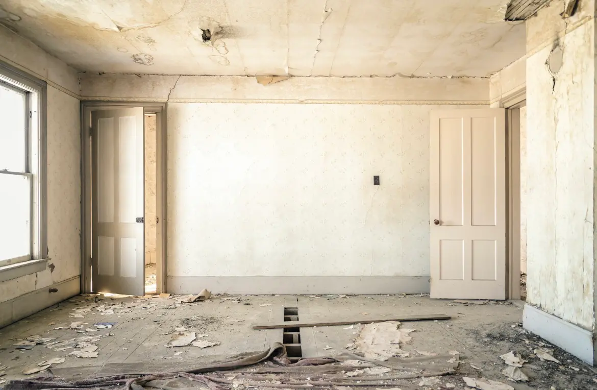 Waste disposal crew managing a cleanout project in Lafayette